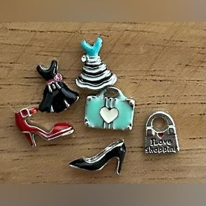 Assorted Origami Owl charms